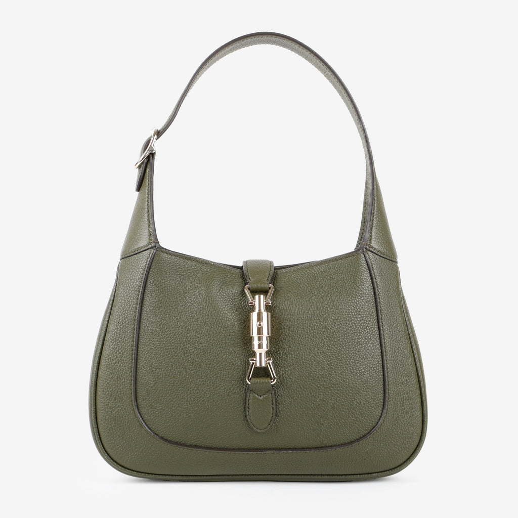 1961 Medium Jackie, Dark Green Grained Calfskin