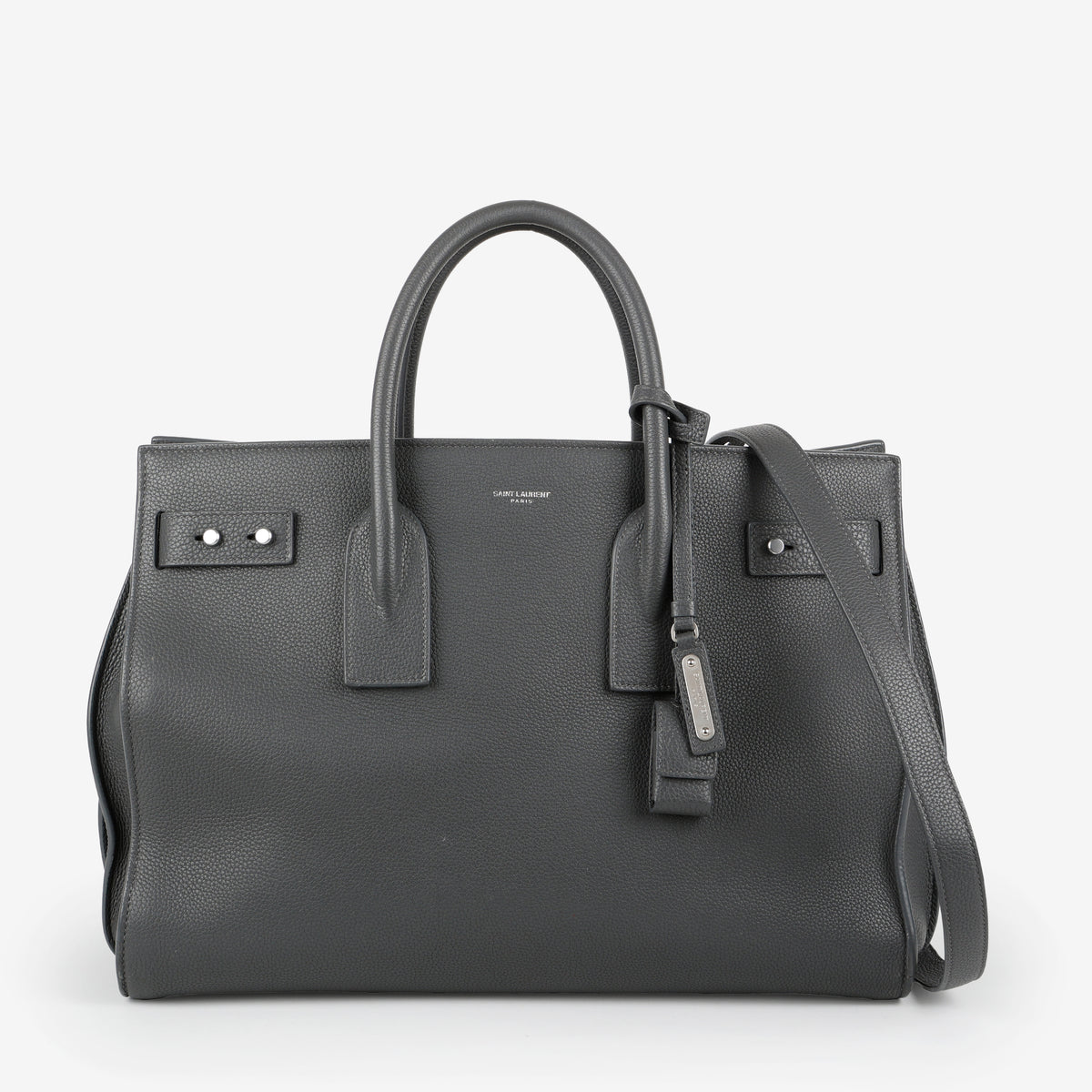 Large Sac De Jour, Dark Grey Calfskin