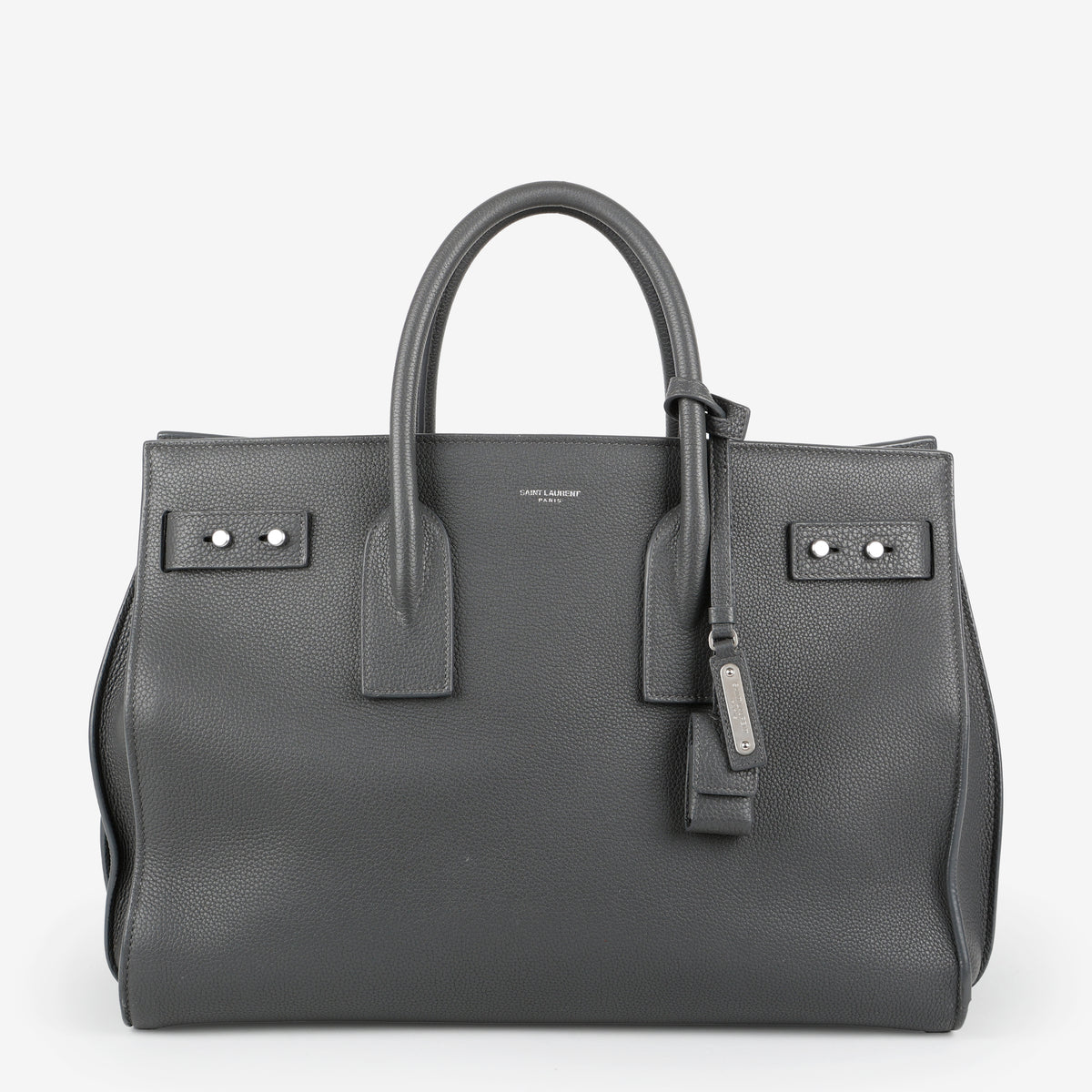 Large Sac De Jour, Dark Grey Calfskin