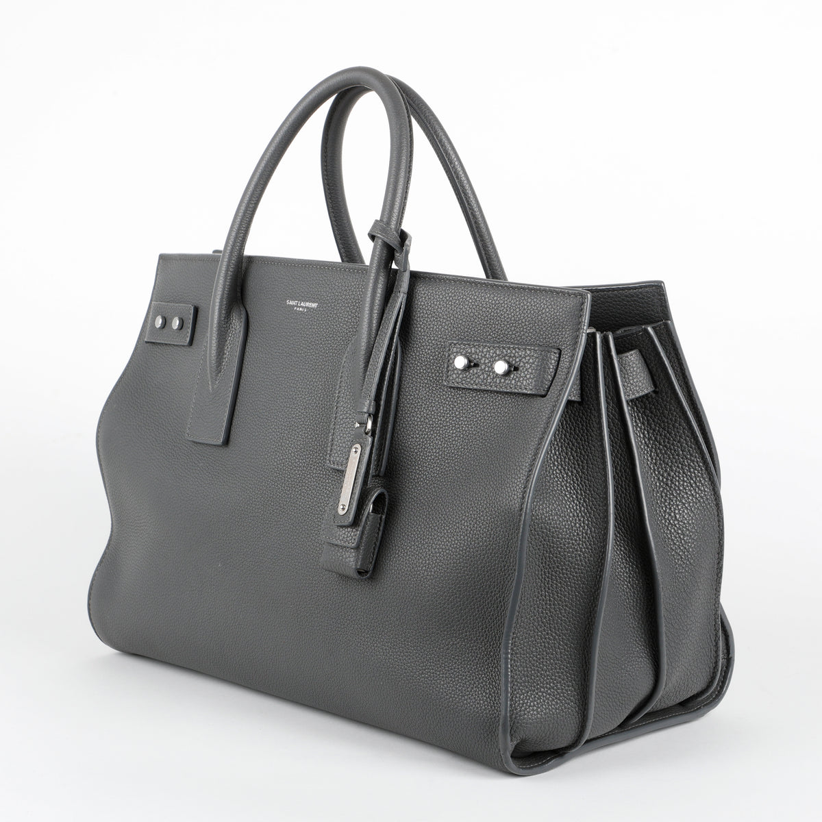 Large Sac De Jour, Dark Grey Calfskin