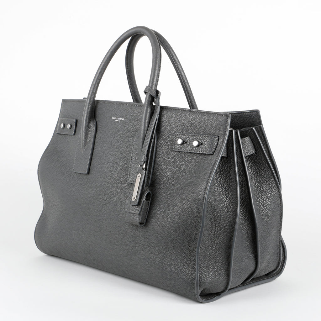 Large Sac De Jour, Dark Grey Calfskin
