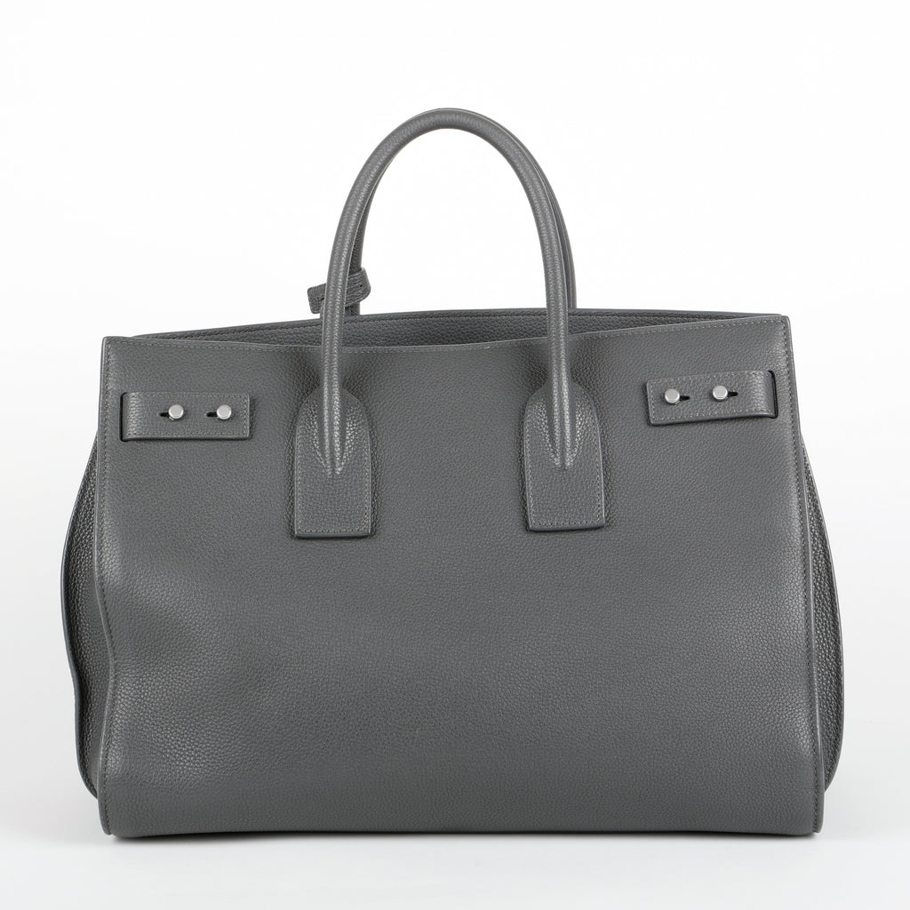 Large Sac De Jour, Dark Grey Calfskin