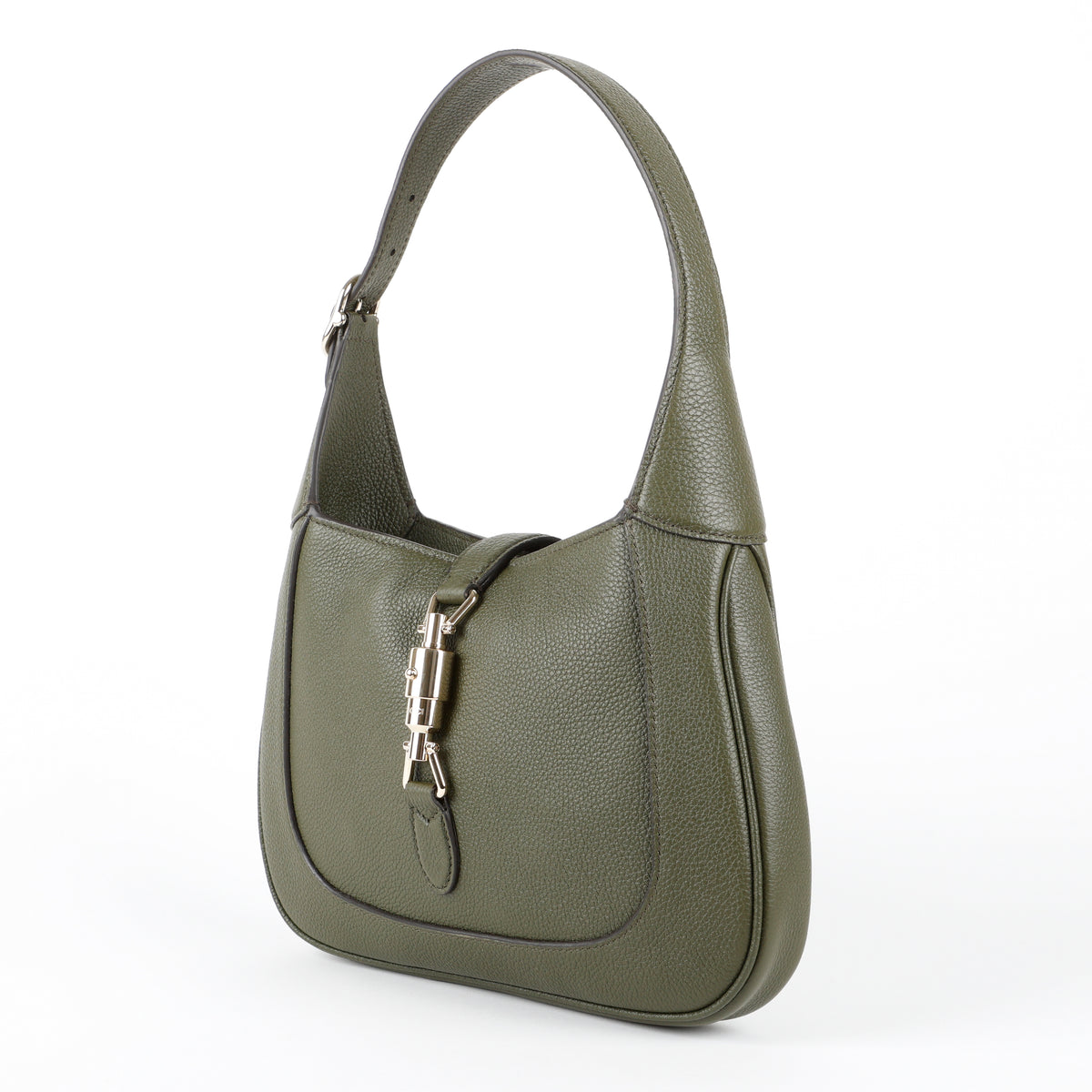 1961 Medium Jackie, Dark Green Grained Calfskin