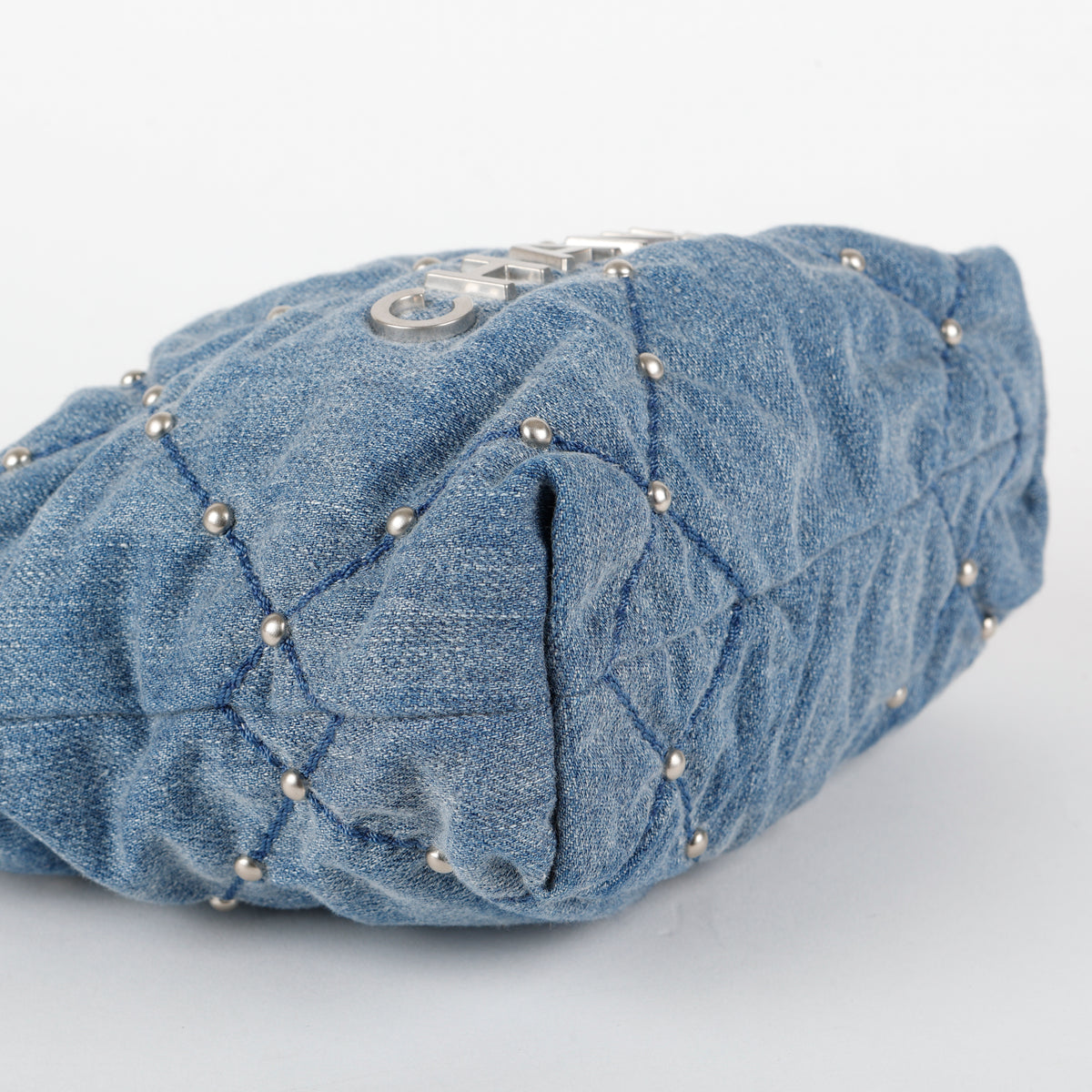 Small Studded 22, Light Denim