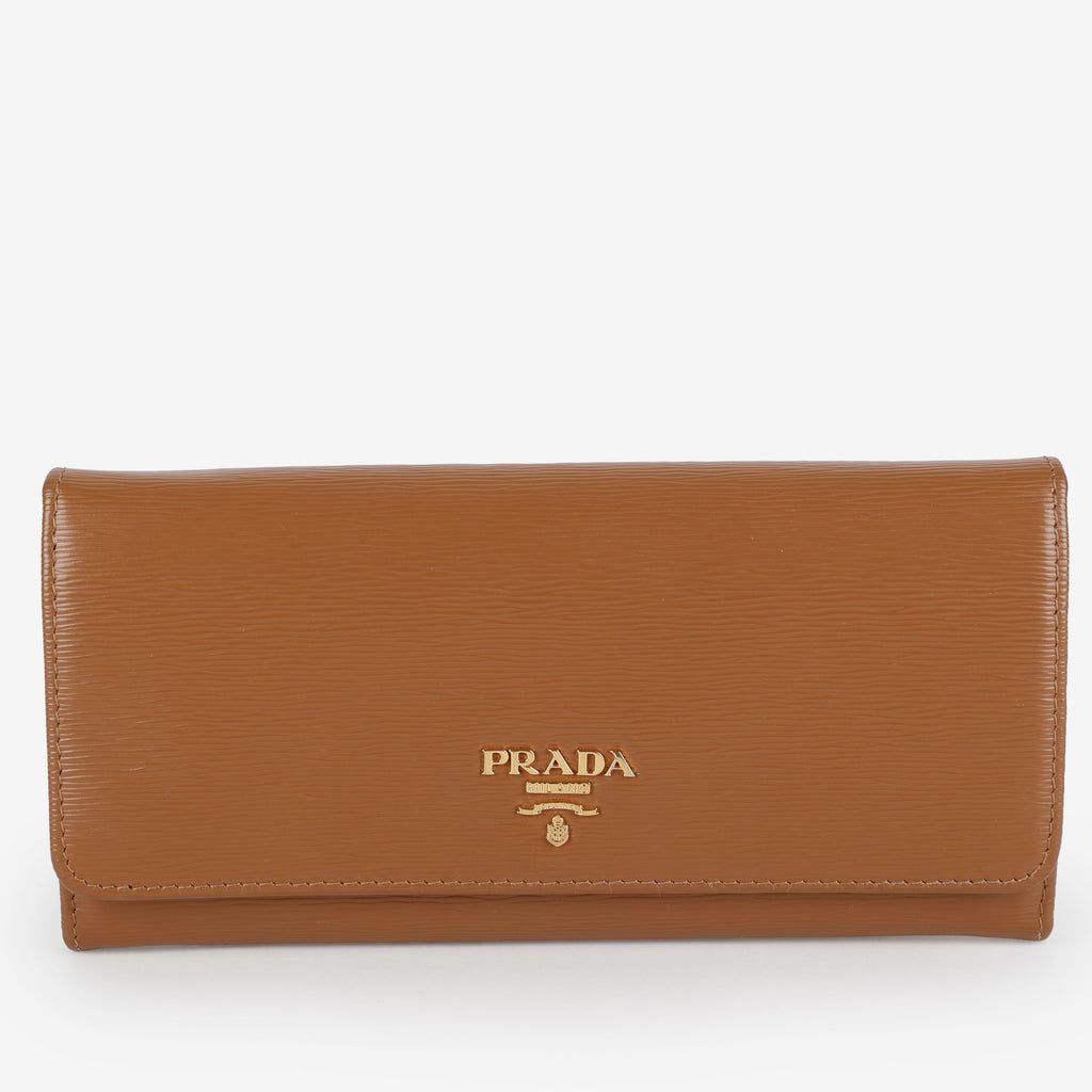 Continental Long Wallet, Brown Move Leather