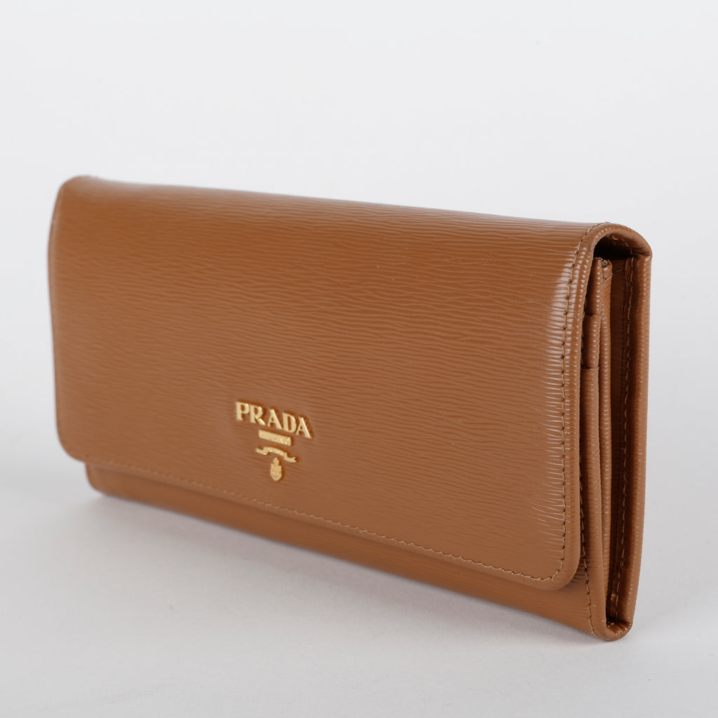 Continental Long Wallet, Brown Move Leather