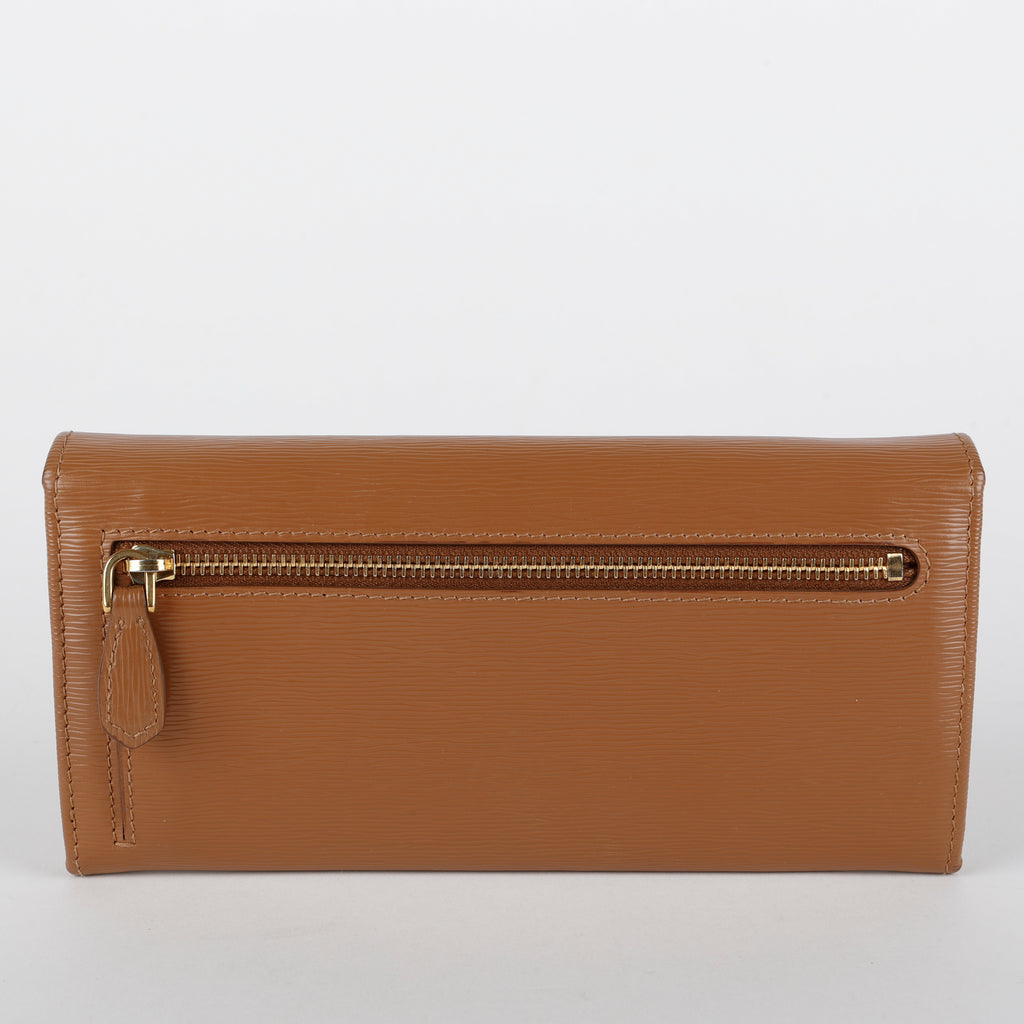 Continental Long Wallet, Brown Move Leather