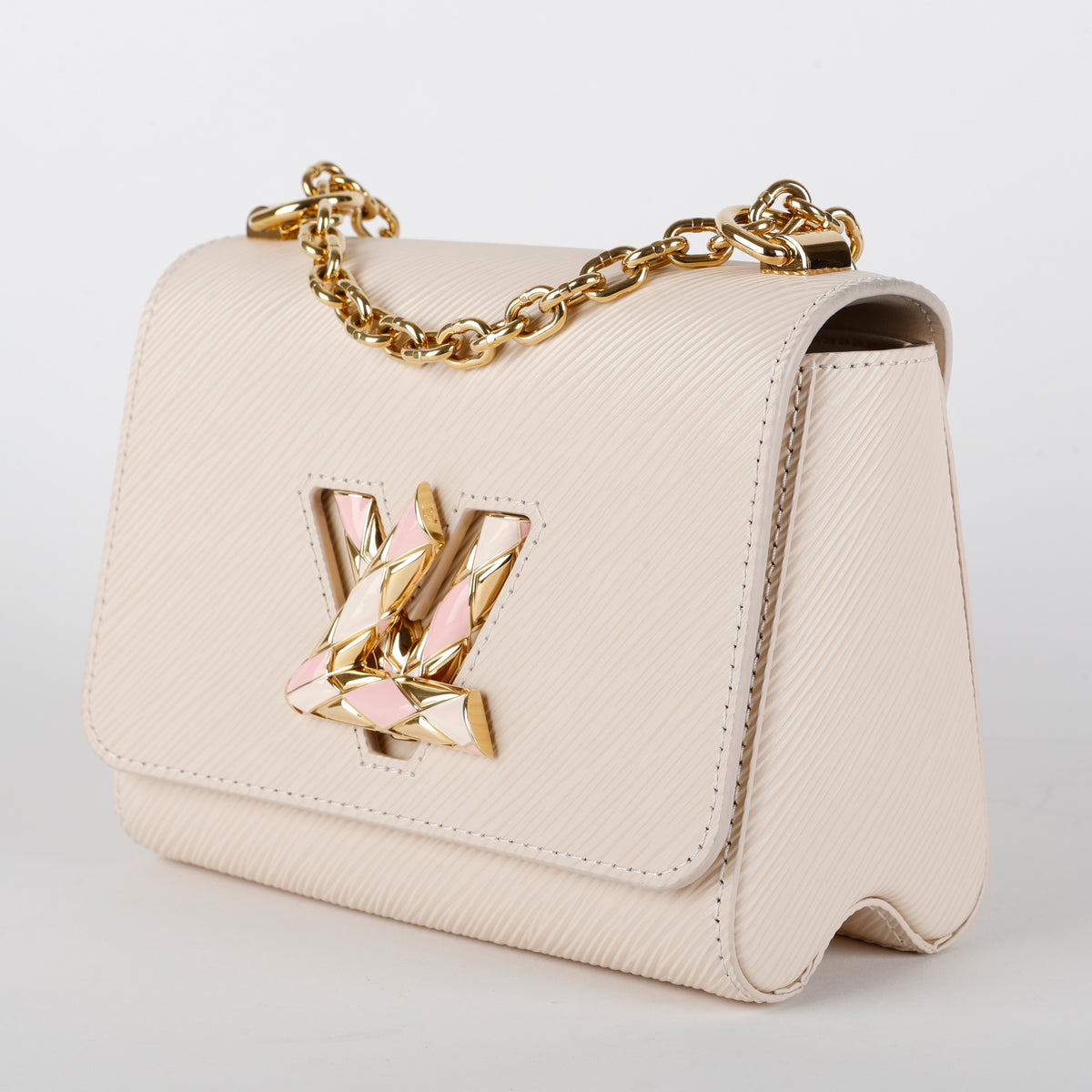 Enamel Twist PM, Cream and Pale Pink