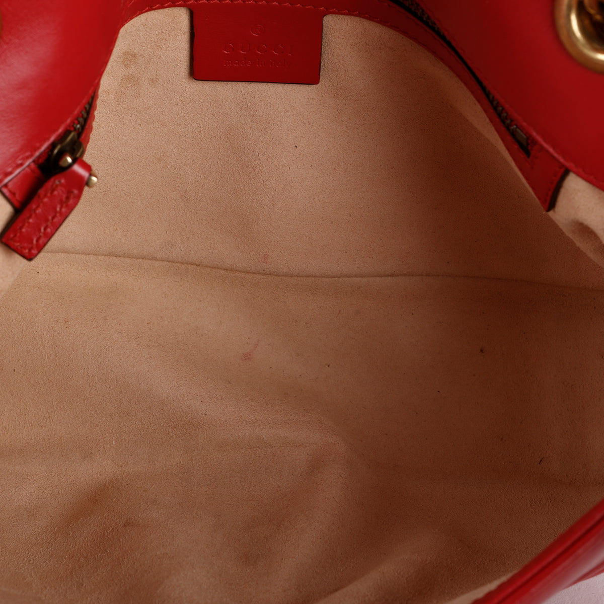 Small GG Marmont Flap, Red