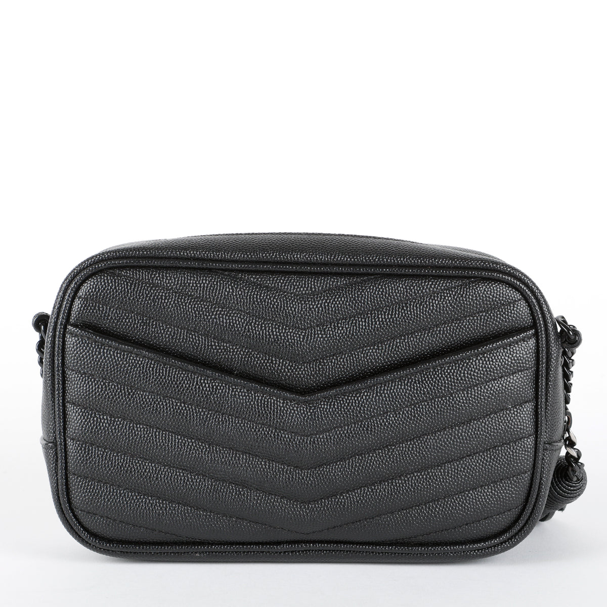 Mini Lou Camera Bag, So Black Grain de Poudre