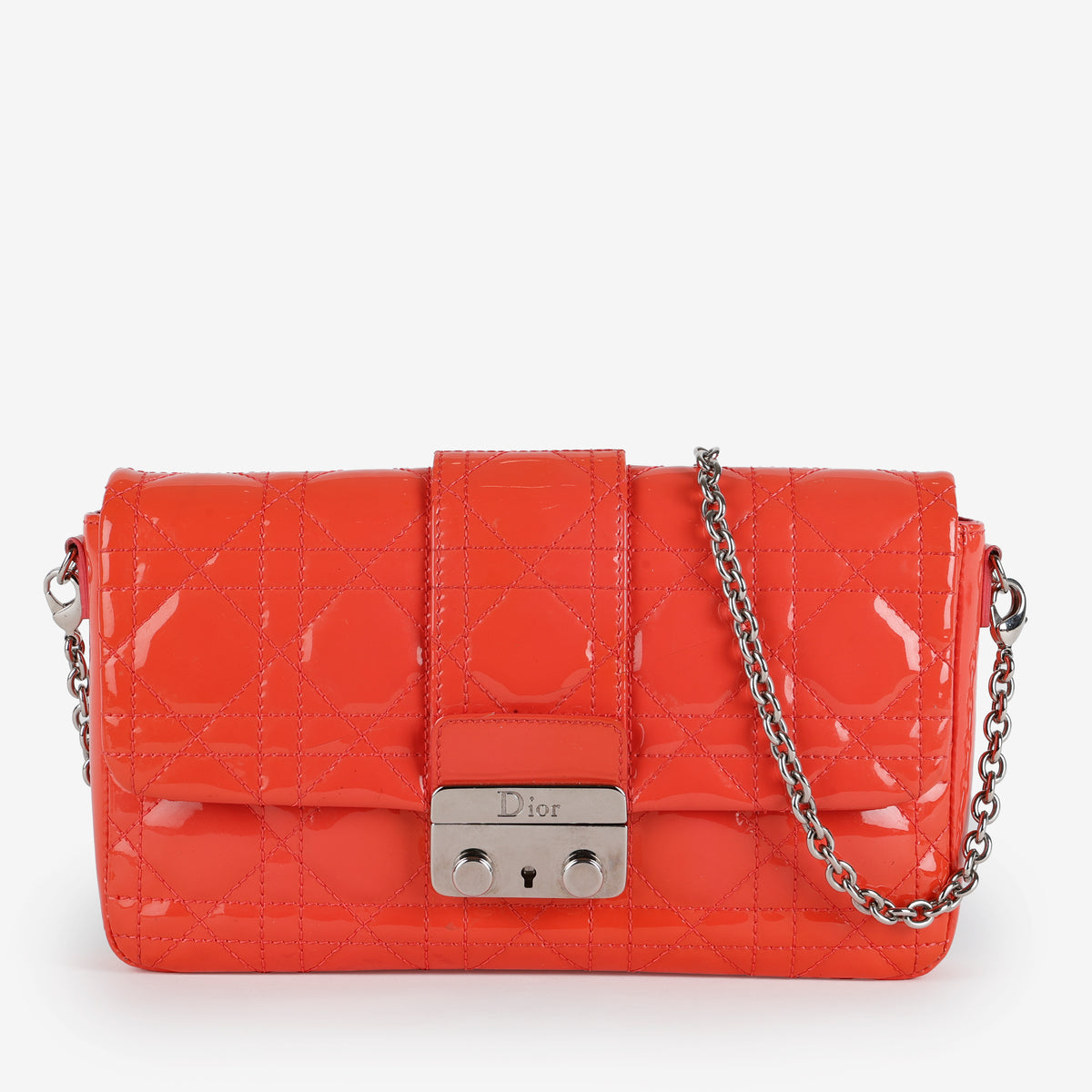 Mini New Lock Pouch, Patent Coral