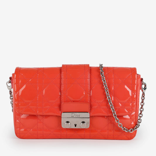 Mini New Lock Pouch, Patent Coral