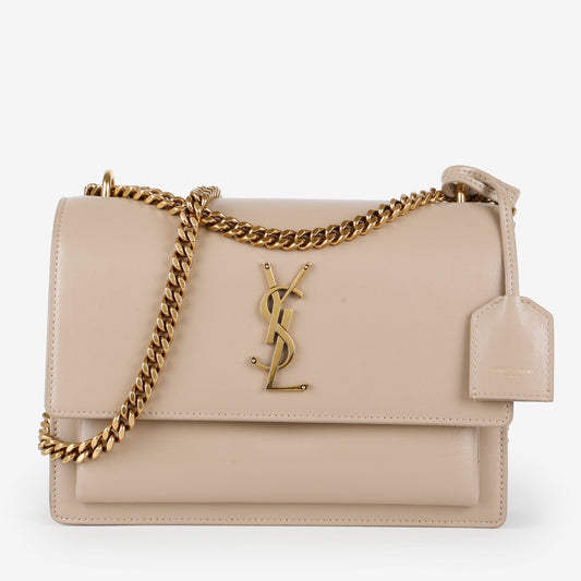 Medium Sunset, Beige Calfskin
