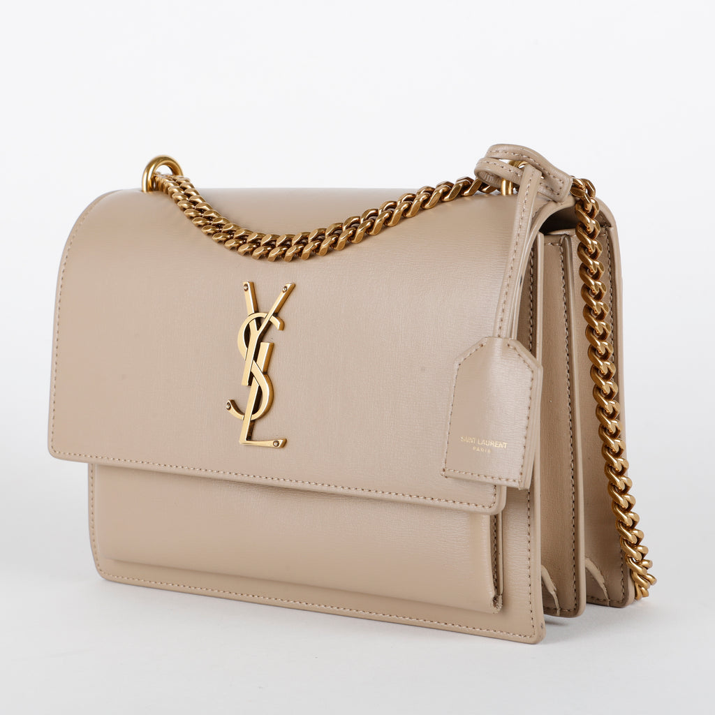 Medium Sunset, Beige Calfskin