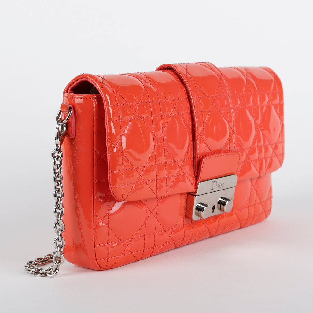 Mini New Lock Pouch, Patent Coral