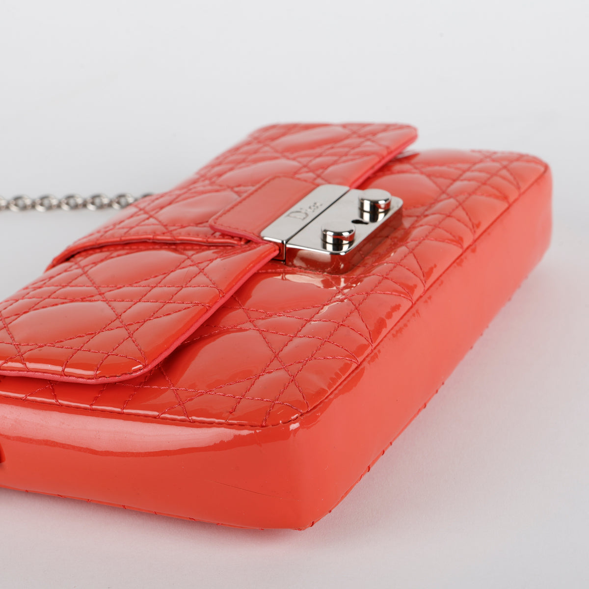 Mini New Lock Pouch, Patent Coral