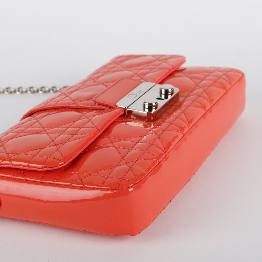 Mini New Lock Pouch, Patent Coral