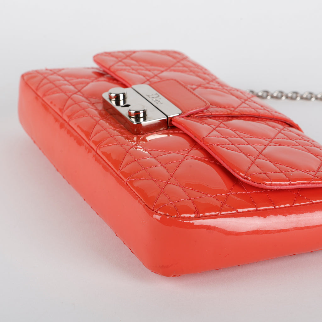Mini New Lock Pouch, Patent Coral