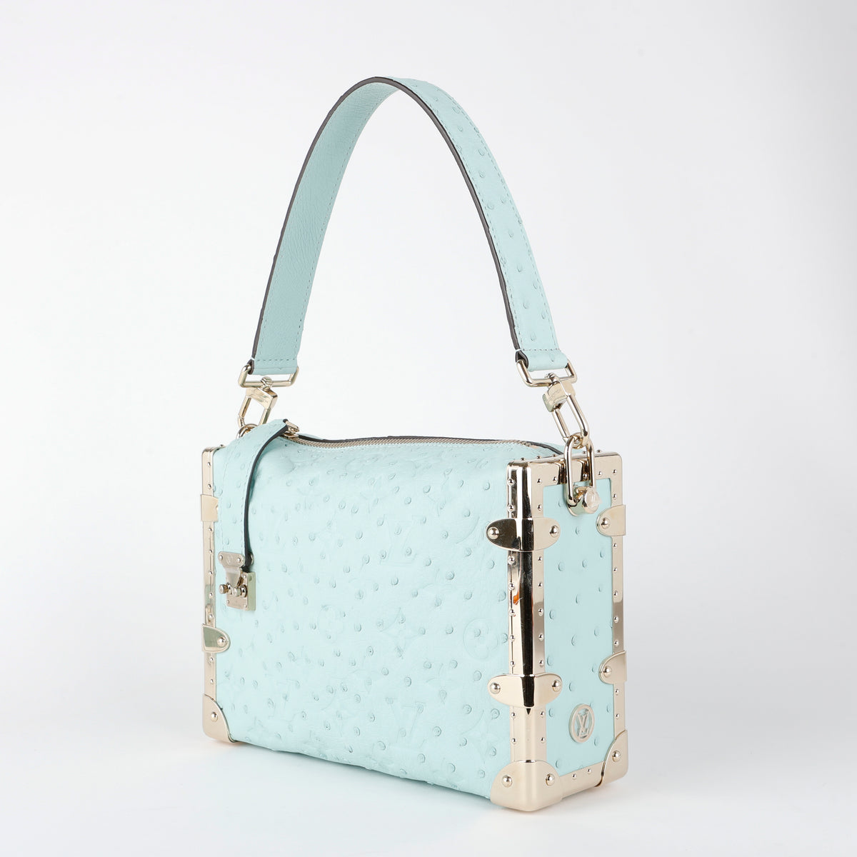 Side Trunk PM, Turquoise Ostrich
