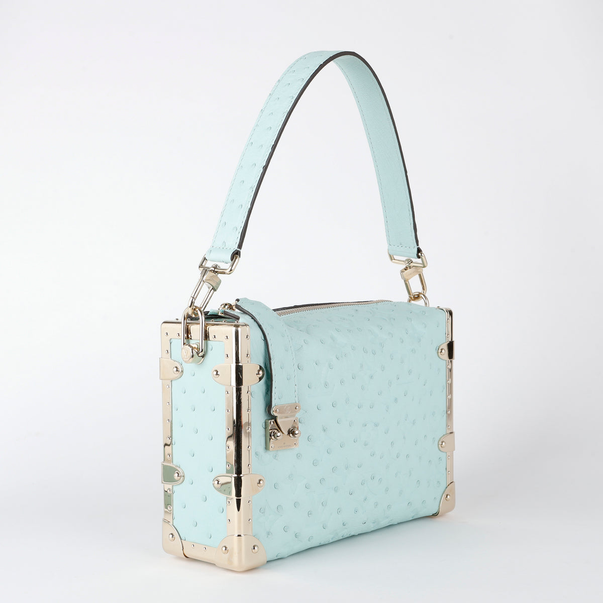 Side Trunk PM, Turquoise Ostrich