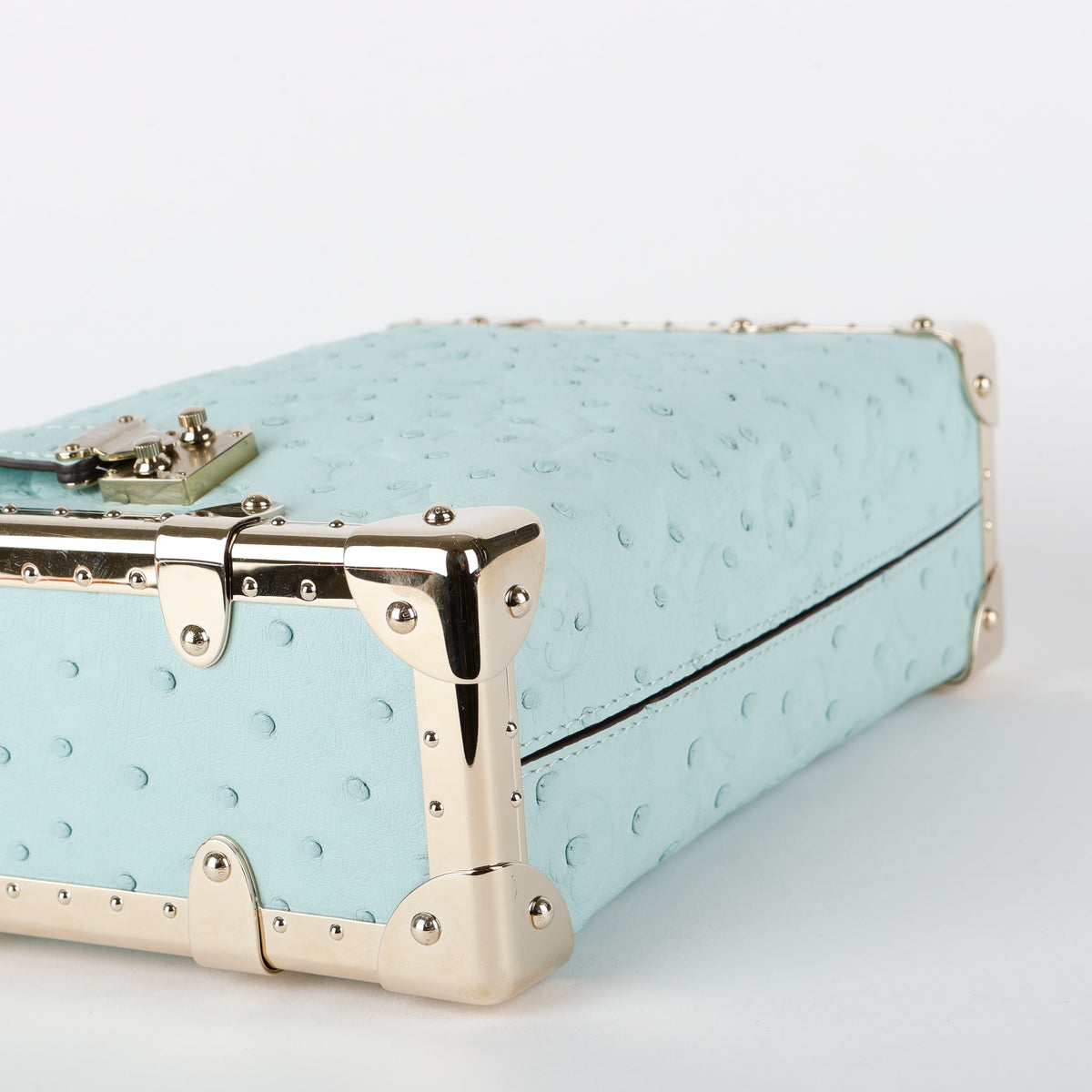 Side Trunk PM, Turquoise Ostrich