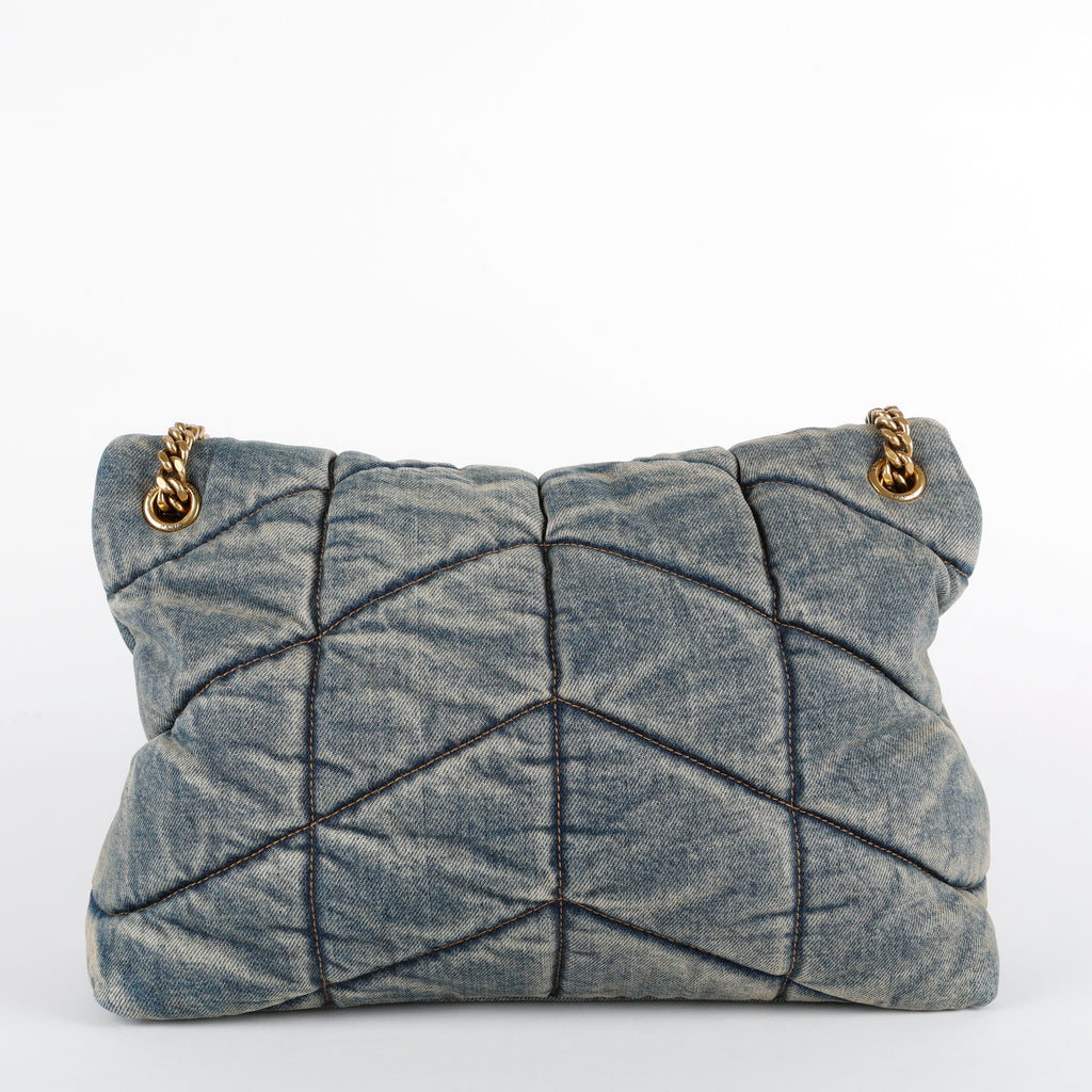 Medium Lou Puffer, Blue Denim