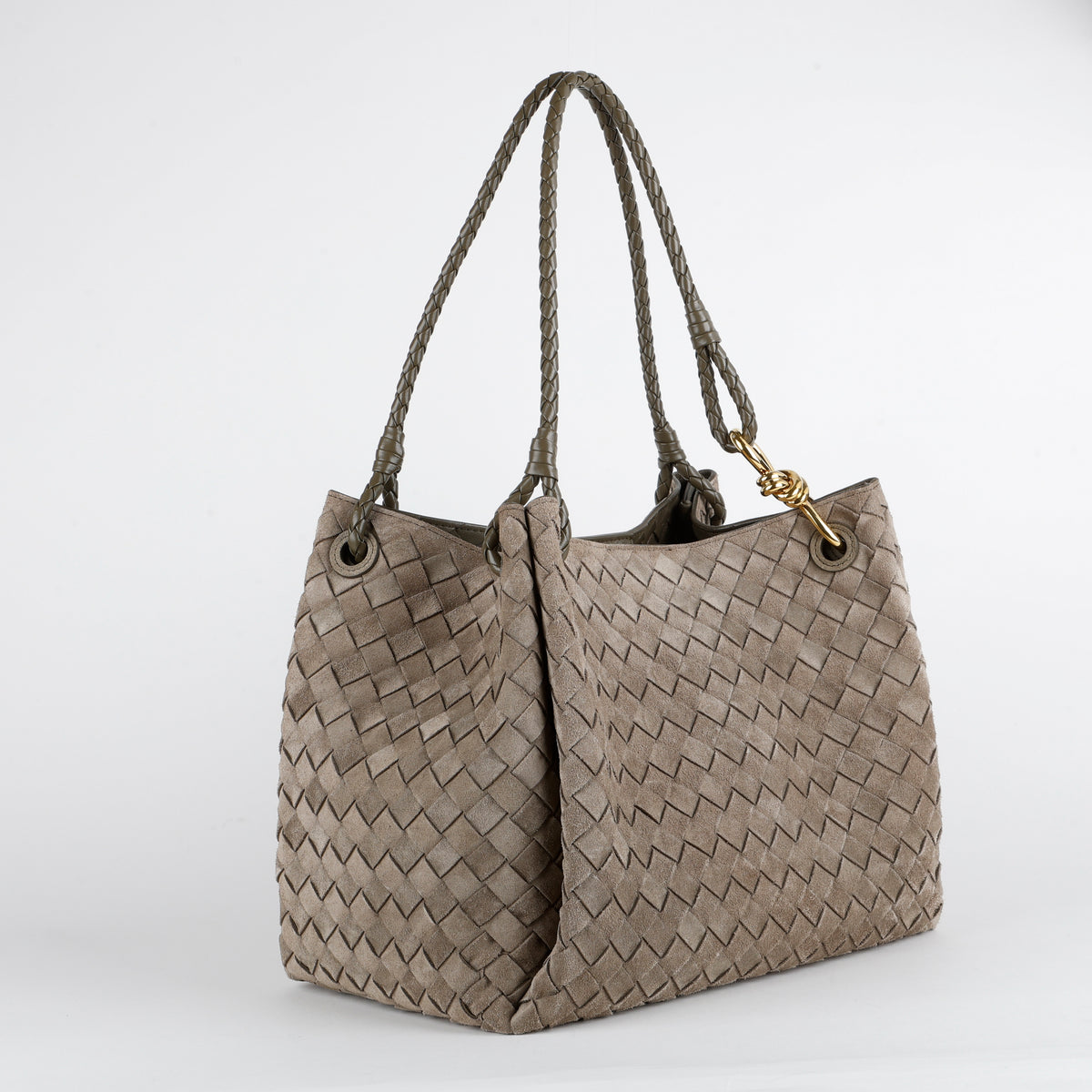 Large Suede Parachute Tote