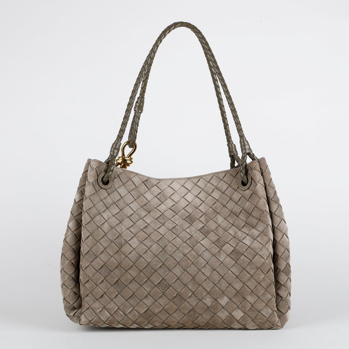 Large Suede Parachute Tote