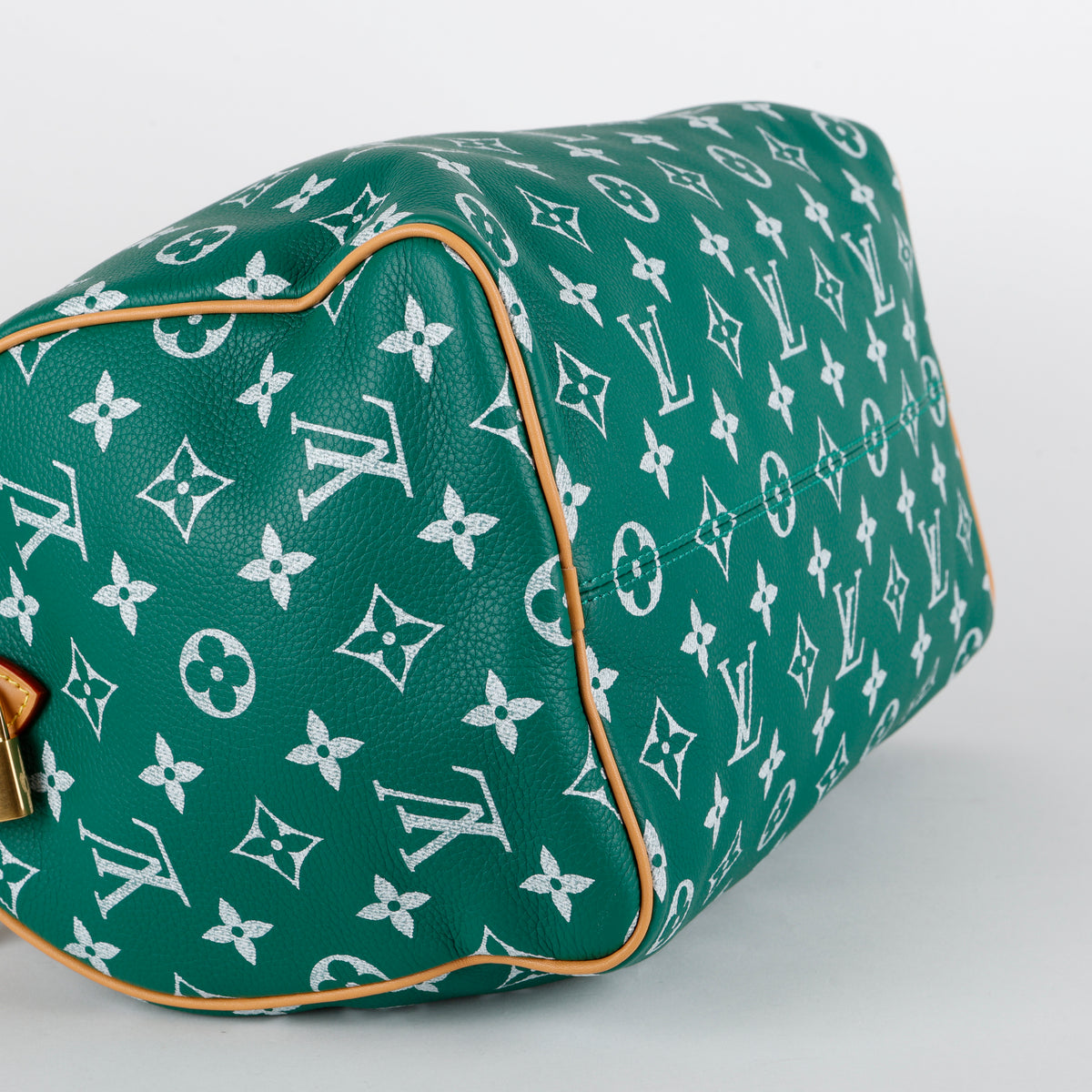 P9 Speedy 30 Bandouliere, Green Monogram