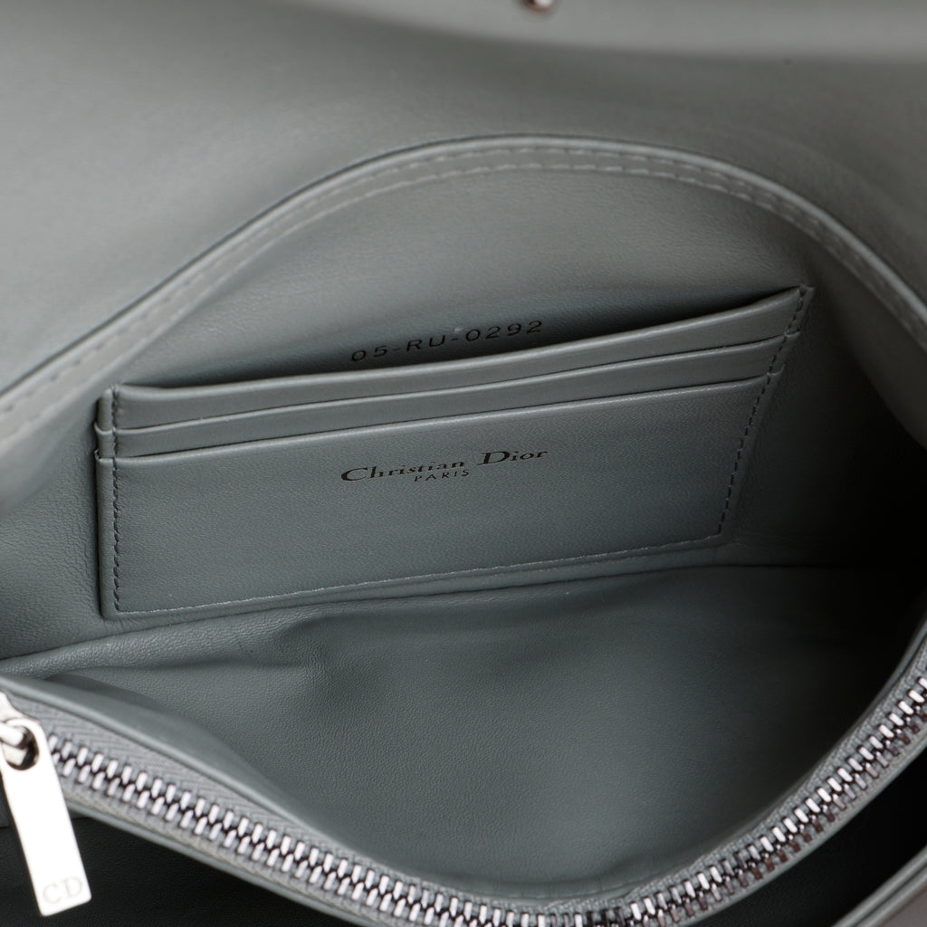 Mini Microcannage Caro Bag, Grey Calfskin RHW