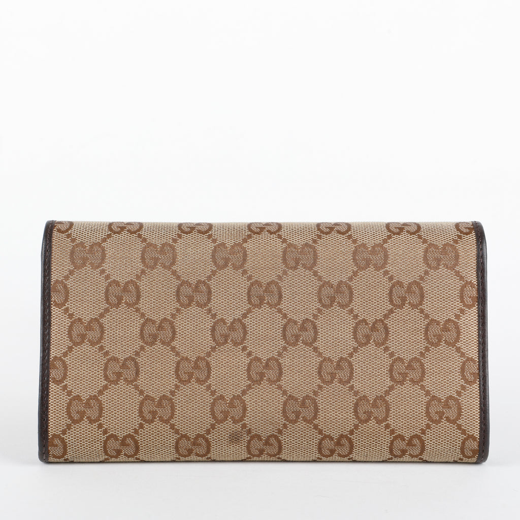 Vintage Web Continental Wallet, Canvas
