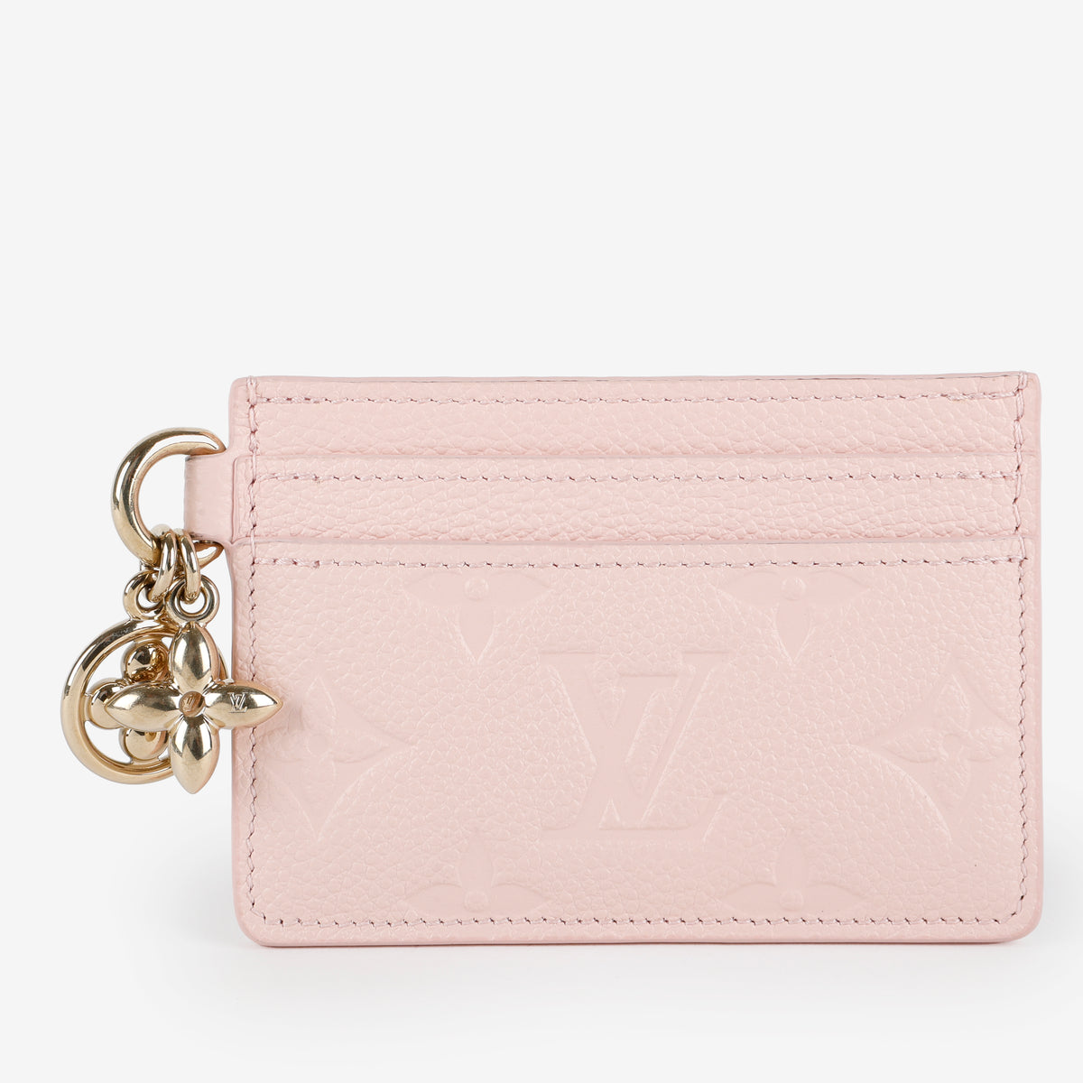 Charms Card Holder, Pink Emprente