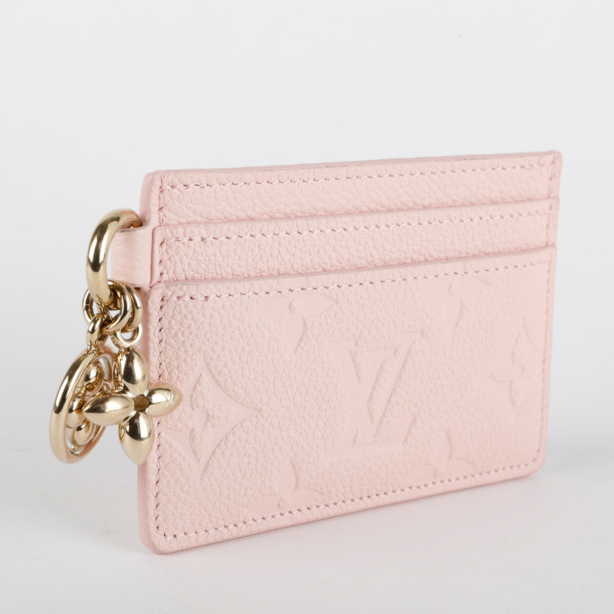 Charms Card Holder, Pink Emprente