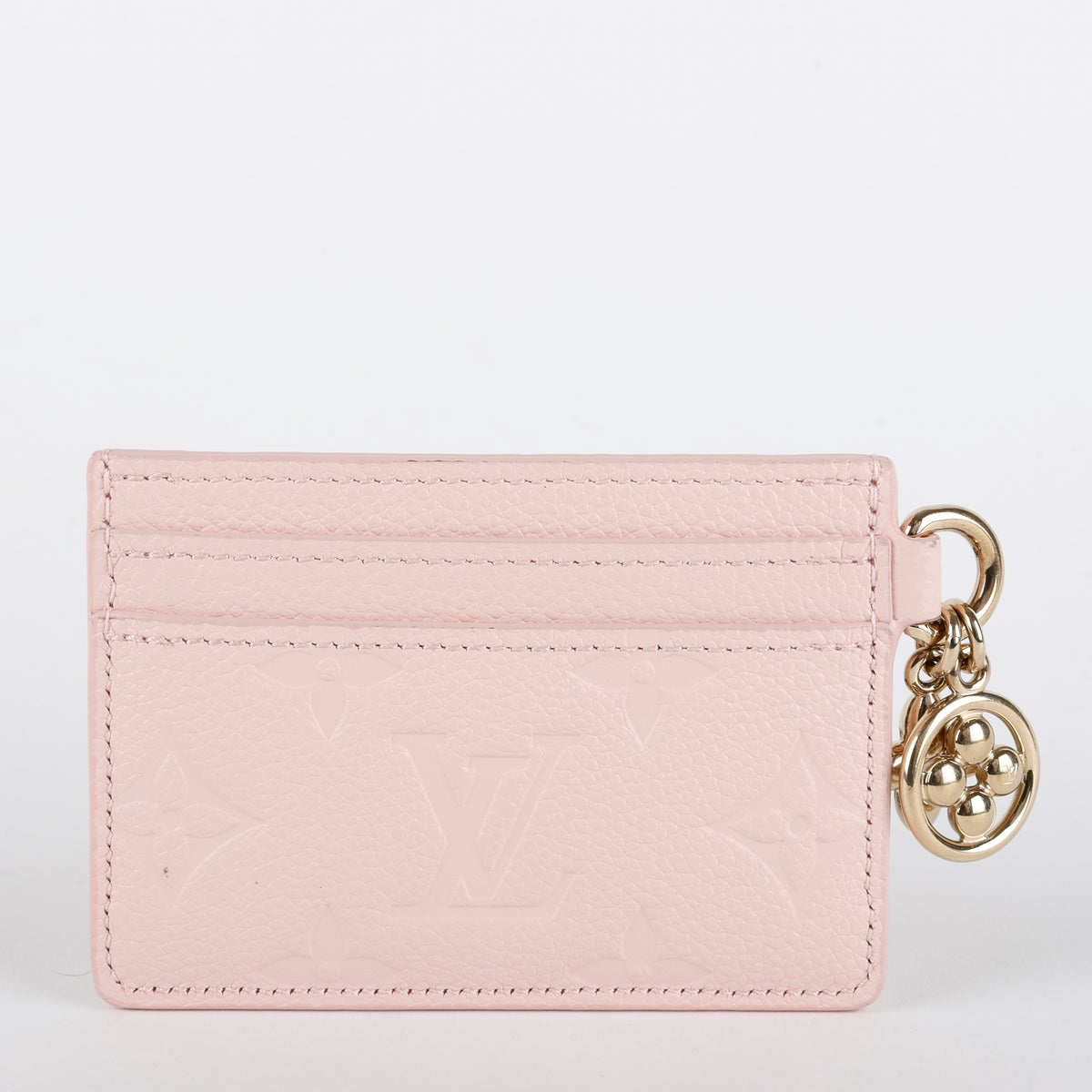 Charms Card Holder, Pink Emprente