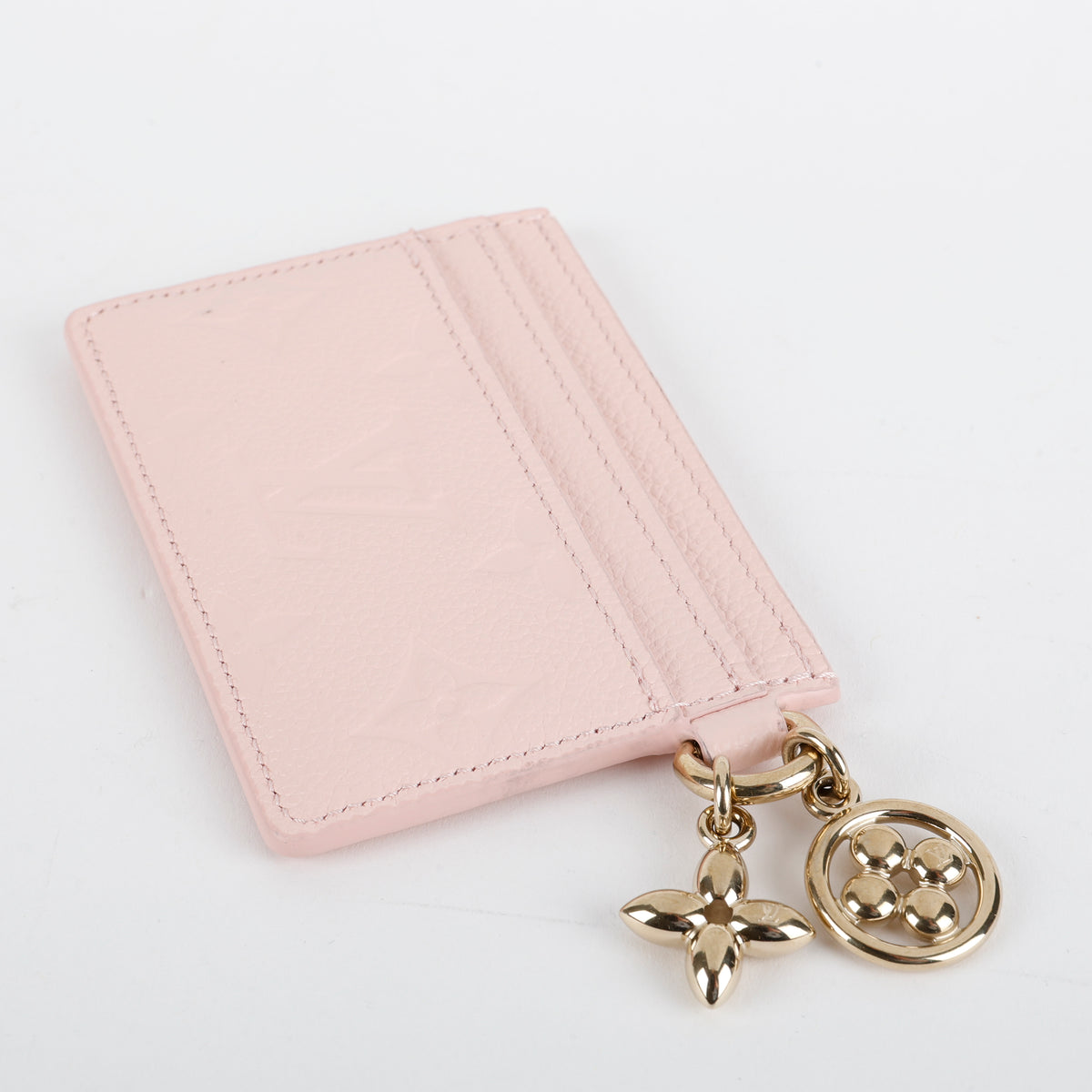 Charms Card Holder, Pink Emprente