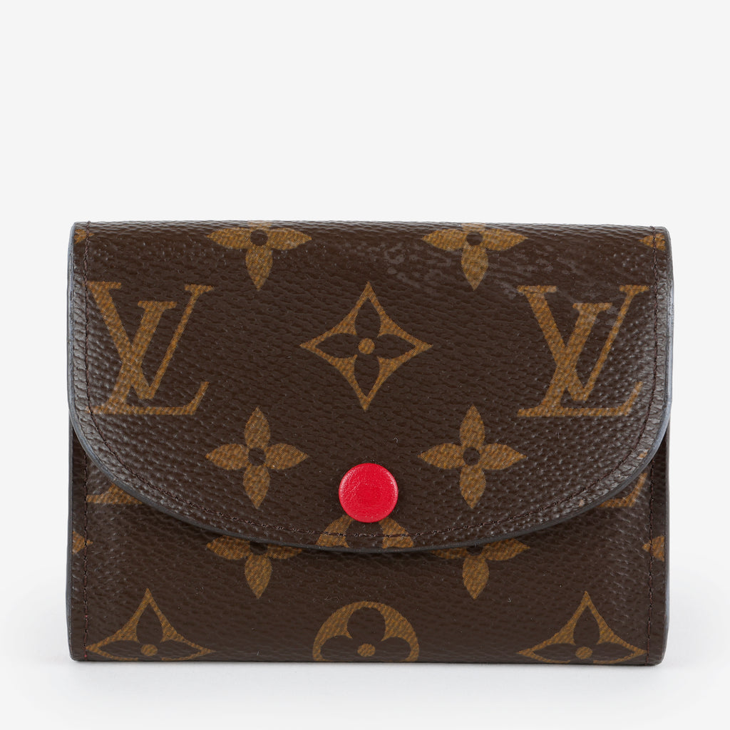 Rosalie Coin Purse, Monogram Fuchsia