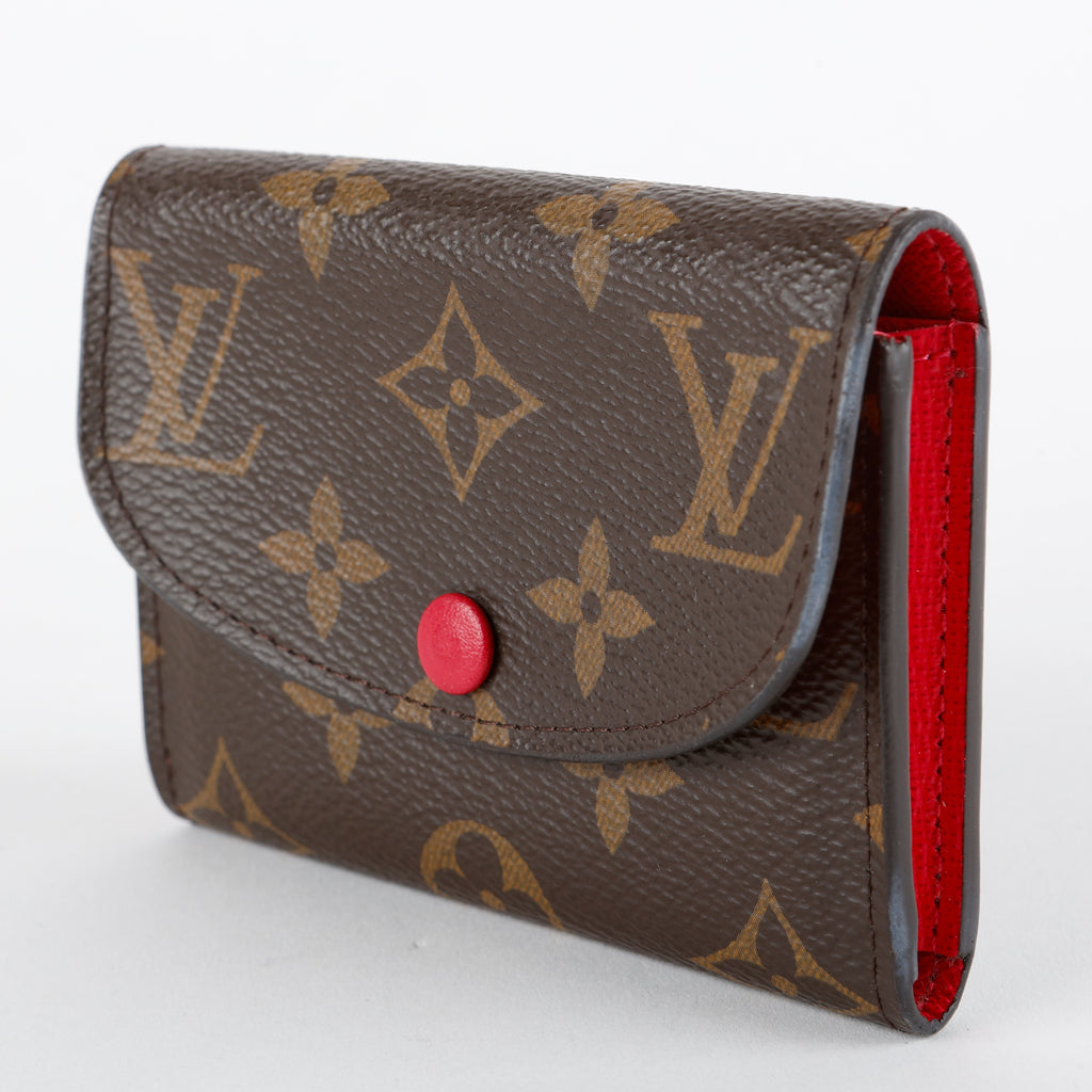 Rosalie Coin Purse, Monogram Fuchsia