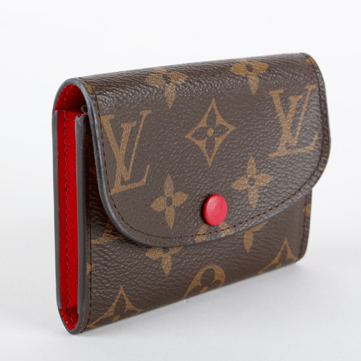 Rosalie Coin Purse, Monogram Fuchsia