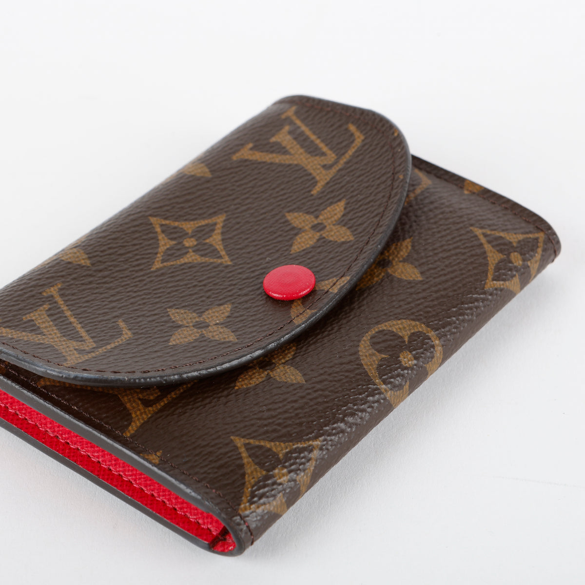Rosalie Coin Purse, Monogram Fuchsia