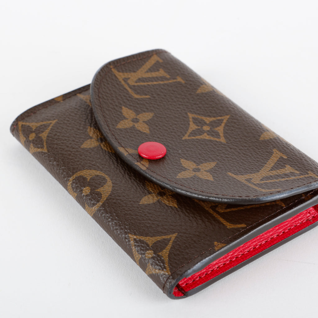 Rosalie Coin Purse, Monogram Fuchsia