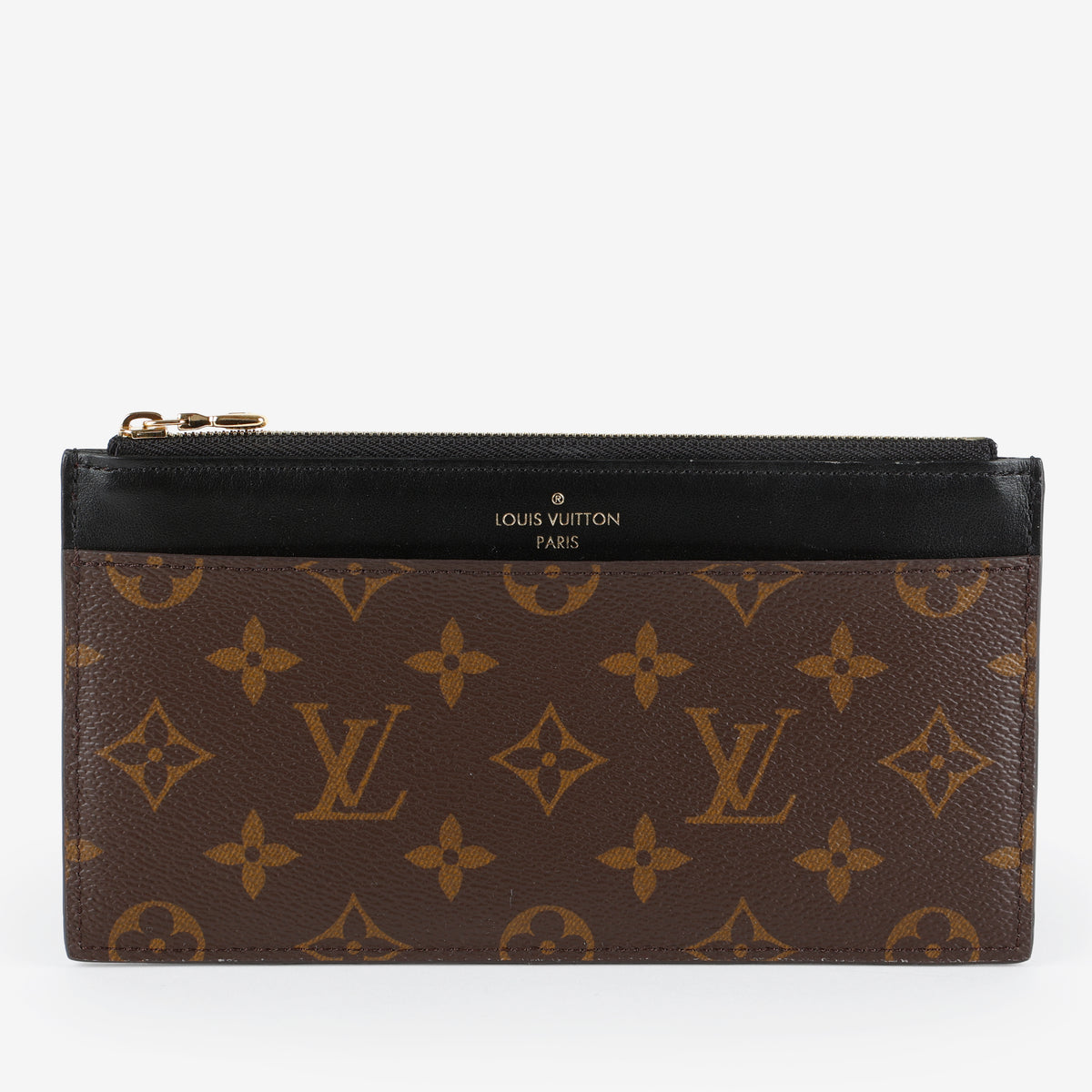 Slim Purse, Monogram Black