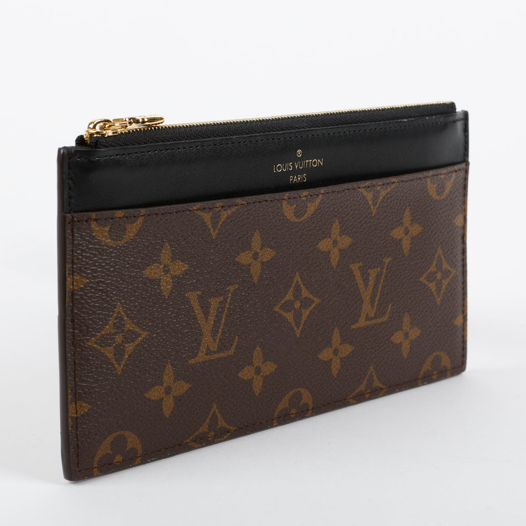 Slim Purse, Monogram Black