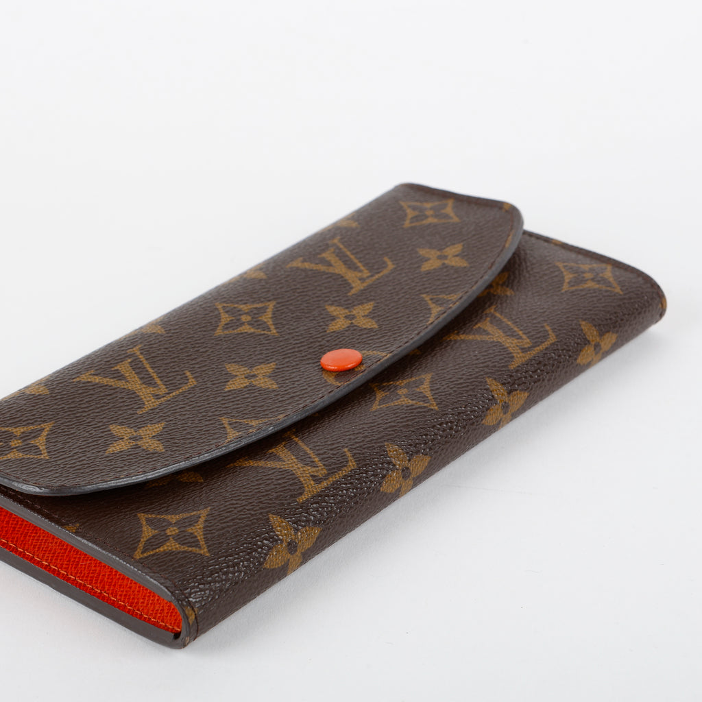 Emilie Wallet, Monogram Orange