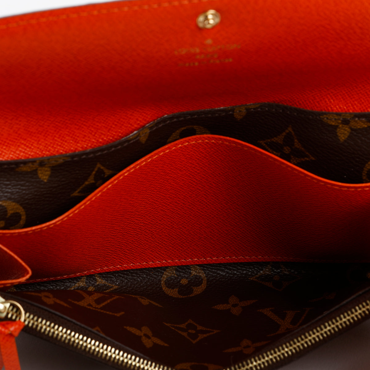 Emilie Wallet, Monogram Orange