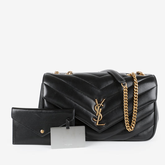 Medium LouLou (NM) Black Lambskin GHW
