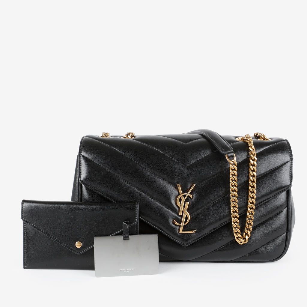 Medium LouLou (NM) Black Lambskin GHW