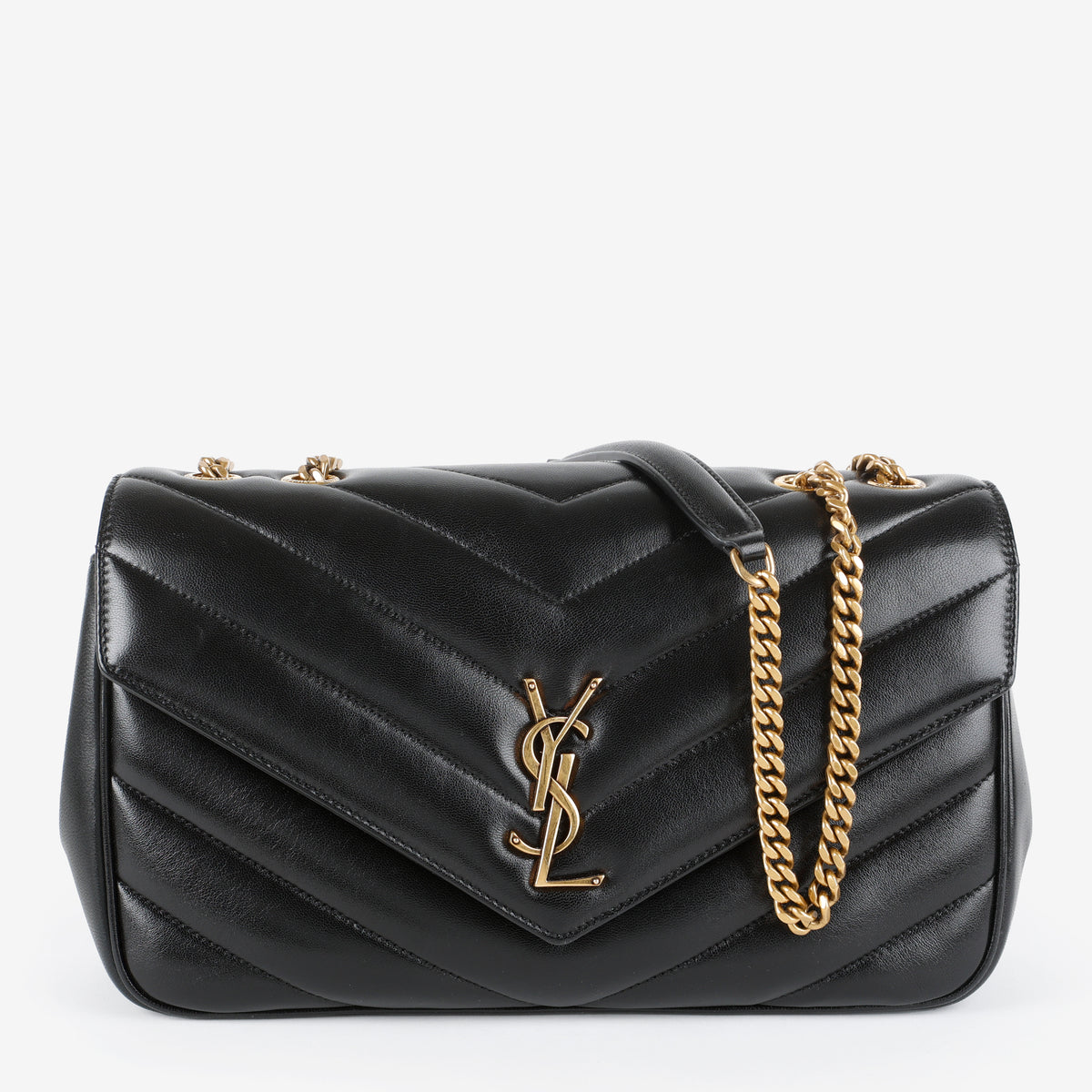 Medium LouLou (NM) Black Lambskin GHW