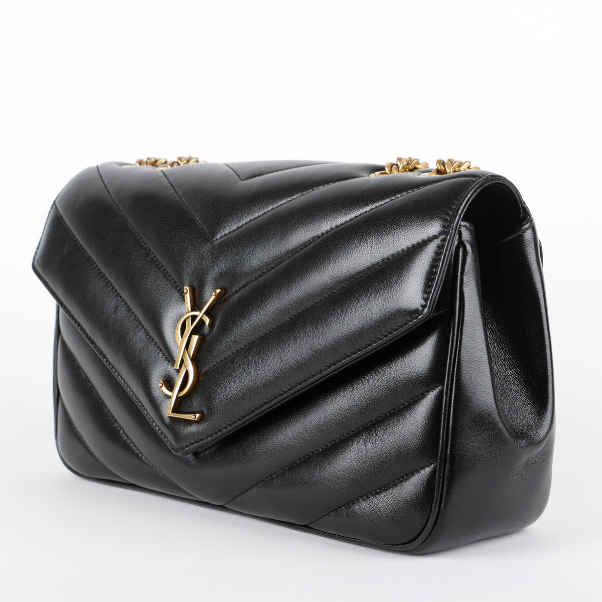 Medium LouLou (NM) Black Lambskin GHW