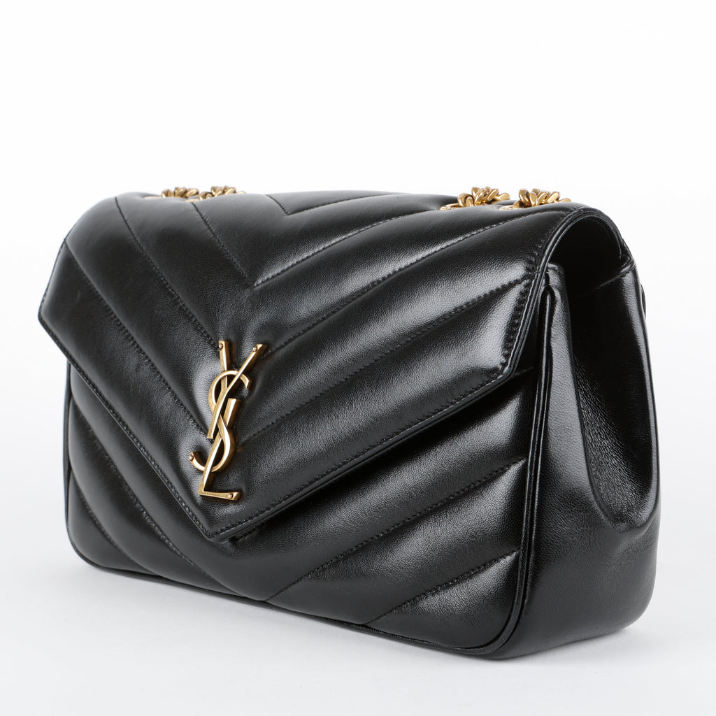 Medium LouLou (NM) Black Lambskin GHW
