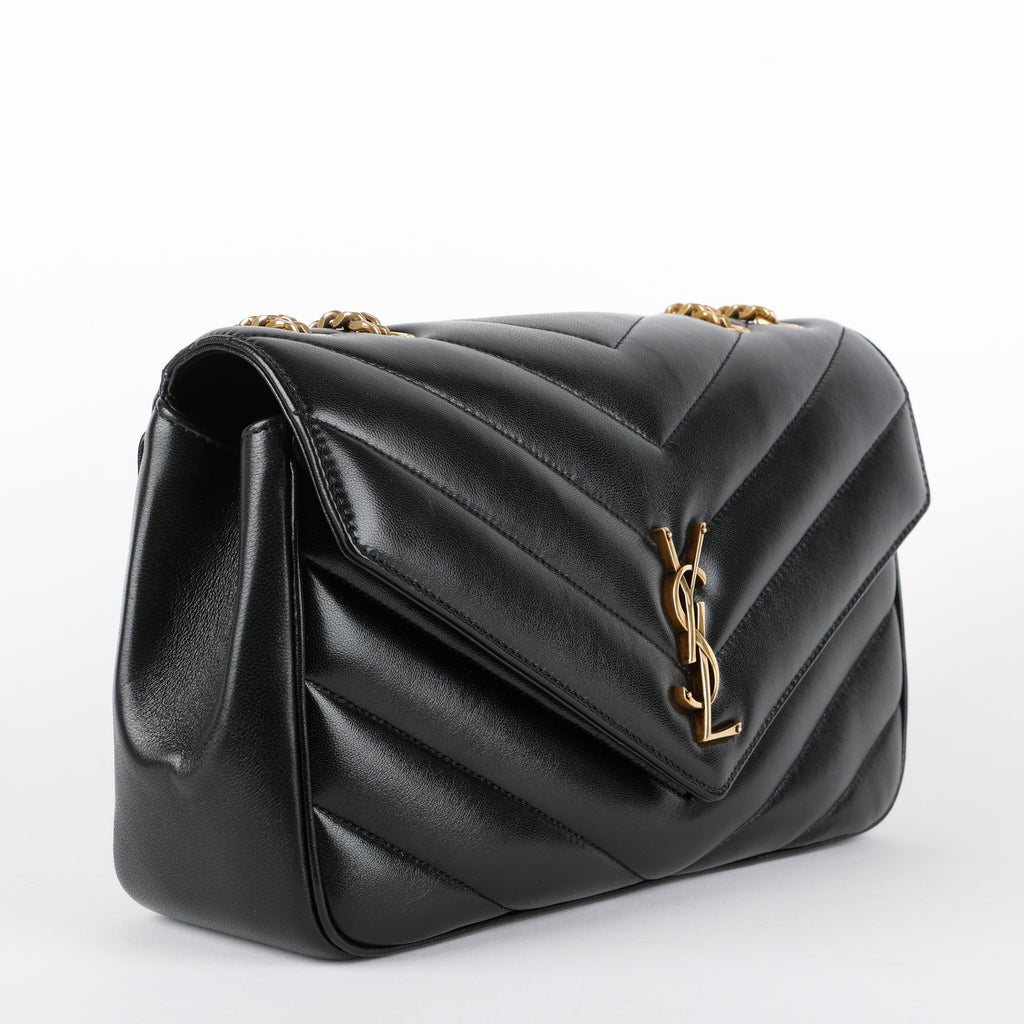 Medium LouLou (NM) Black Lambskin GHW